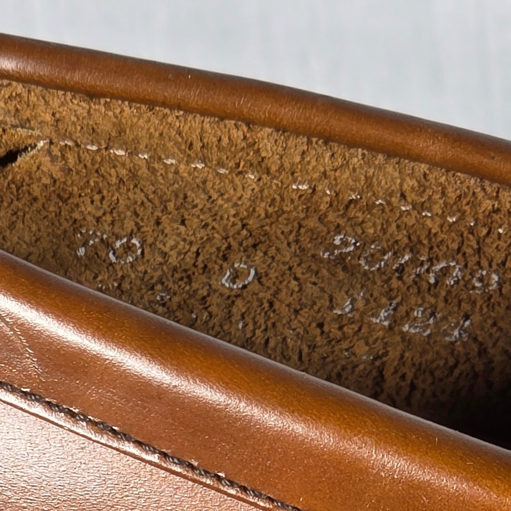 Cole Haan Men's 7 Brown Leather Tassel Kiltie Loafers Made in USA - Picture 5 of 11